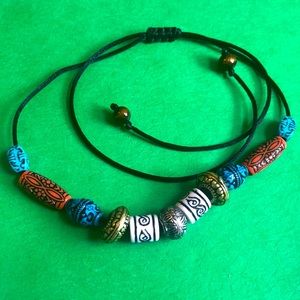 Adjustable aesthetic tribal necklace